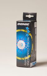 Donic Ball*** P40+ weiß - 3er 