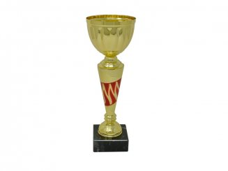 Pokal gold/rot 