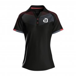 andro Shirt Avos Women schwarz/neonrot 