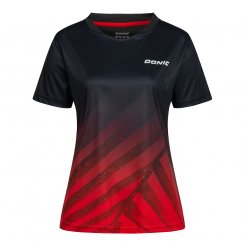 Donic Ladies Shirt Flow schwarz/rot 