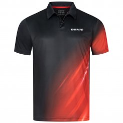 Donic Polo Flame schwarz/rot 