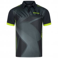 Donic Polo Manic schwarz/grau/lime 