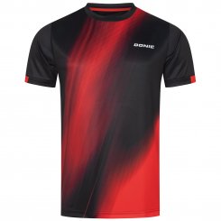 Donic T-Shirt Cream schwarz/rot 