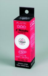 Nittaku Ball*** Premium 40+ weiß - 3er 