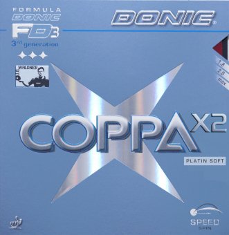 Donic Coppa X2 Platin Soft max - schwarz