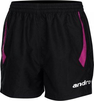 andro Shorts Crus schwarz/magenta 
