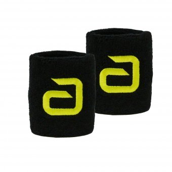 andro Schweißband alpha 2er Pack schwarz/neon-gelb 