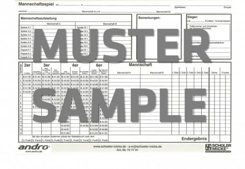 Universal-Spielblock, 50 Blatt 