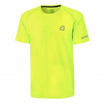 andro Shirt Melange Alpha neongelb 