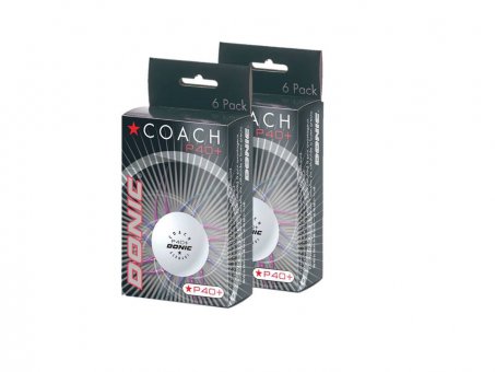 Donic Ball* Coach P40+ weiß - 12er 12er - weiß
