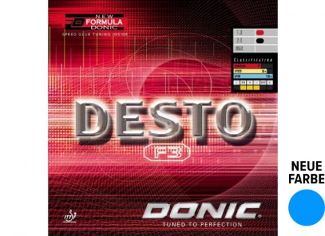 Donic Desto F3 2,0 - schwarz